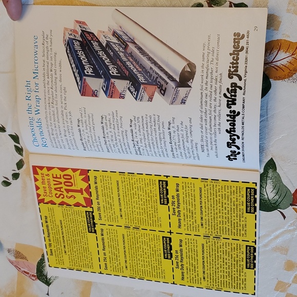 2/$8 ⚠️ Reynolds Wrap & Microwave Cooking 1979 ⚠️ - Picture 5 of 6